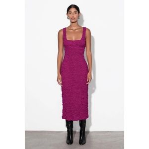 Mara Hoffman Sloan Dress (Berry) M — NWT
